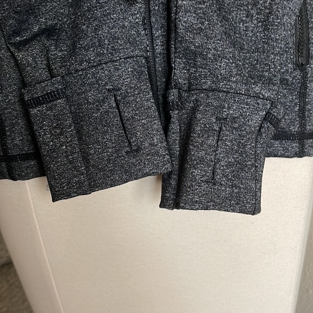 Women's Gray Full-Zip Jacket - Picture 8 of 14